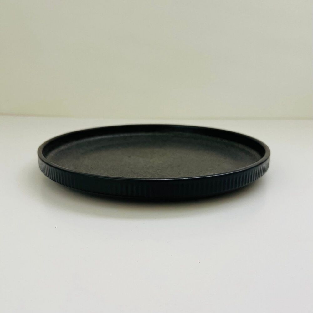 SANGO Anderson Reactive Black Stoneware Dinner Plate